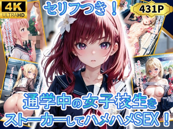 「中出し」 通学中の女子校生をストーカーしてハメハメSEX！！！ 『同...