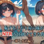 「中出し」 恥ずかしがり屋の妹がNTRを仕掛けてきた件 〜海と水着編〜 『同人』