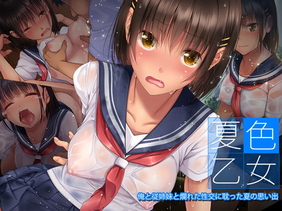 「中出し」 夏色乙女 俺と従姉妹と爛れた性交に耽った夏の思い出 『同人...
