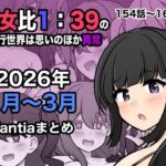 「中出し」 男女比1:39の平行世界は思いのほか異常（Fantia2026年1月〜3月まとめ） 『同人』