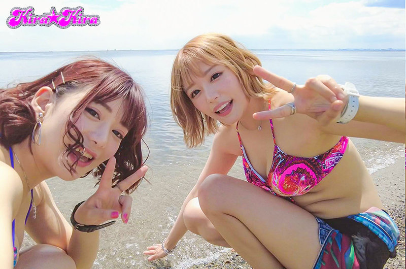 【中出し】 いきなり逆ナンハーレムビーチ 色白ガリ細なキミ達じゃ海は楽...