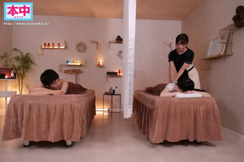 【中出し】 カップル個室エステで彼女が起きている間はスローピストンで寝...