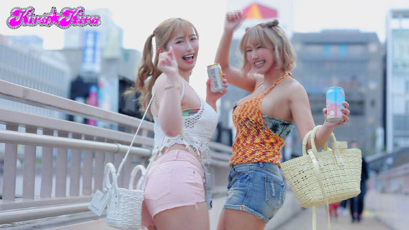 【中出し】 パパ活アプリで見つけたベロ酔いW爆乳ヤリマンギャルとパコろ...