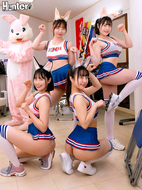 【中出し】 着ぐるみバイトはエッロいチアガールと楽屋が一緒！しかもカワ...