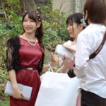 【中出し】 結婚式場付近でモデルのようなパーティドレスを着こなす挙式帰りの女子たちをナンパ！綺麗なフォルムの美女たちに中●しセックス決めちゃいました！！ 2 『高画質』