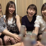 【中出し】 大乱交8P合コン 仲良し4人組JD ヤリマン陽キャビッチ アフターピル1錠目 『高画質』