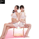 【中出し】 あなたの射精を完全支配 焦らし早出し絶対連射！ W極細スレンダー巨乳メンズエステティシャン 有坂深雪 蓮実クレア 『高画質』