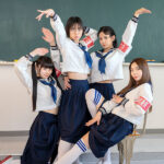 【中出し】 新しい学校の風紀委員リーダーが進学校の真面目過ぎる風紀を取り締まり！ 『高画質』