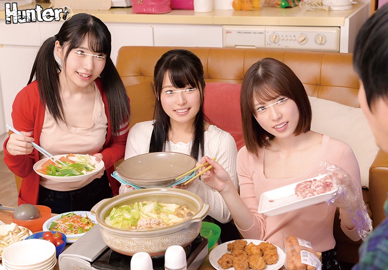 【中出し】 男だらけのオフ会だと思ったら、周りは全員女で男はボク1人！...
