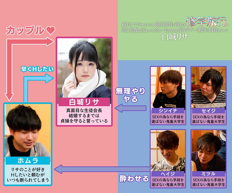 【中出し】 絶対にヤラせてくれない超真面目な彼女が修学旅行で同じ旅館に...