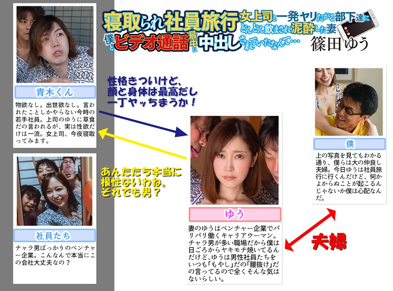 【中出し】 寝取られ社員旅行 女上司と一発ヤリたがる部下達にどんどん飲...