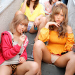 【中出し】 アパートの階段に溜まっているヤンキー女子たちがカワイくてエロ過ぎる格好をしているので思わずガン見したら…引っ越した先のアパートは治安が悪くて 『FANZA』