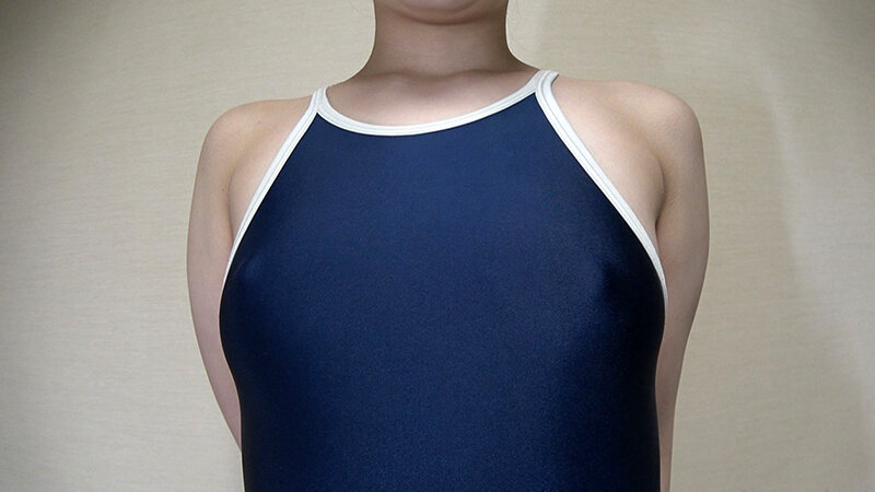 【中出し】 南日菜乃 濡れてテカってピッタリ密着 神スク水 可愛い女子...