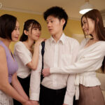 【中出し】 卒業式の後に…大人になった君へ年上スレンダー美女からの最高スケベなプレゼント―！？全方向からの極エロテクに休むヒマなく精子ぶっこ抜かれるトリプル熟痴女ハーレム 黒川すみれ 葵百合香 明里ともか 『FANZA』