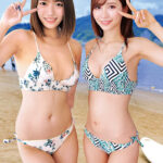 【中出し】 湘南の海で眩しく輝いているW水着ギャルにデカチン童貞君をプレゼント！？ヤバっマジで大きい（ ﾟДﾟ）ウブなデカマラにサマーガールもエチエチ発情wwスケベに優しくSEX教えながら「ヤッてみる？」まゆみひな友だち同士のお綺麗な若妻さん！タオル一枚童貞君と男湯に入って… 『FANZA』