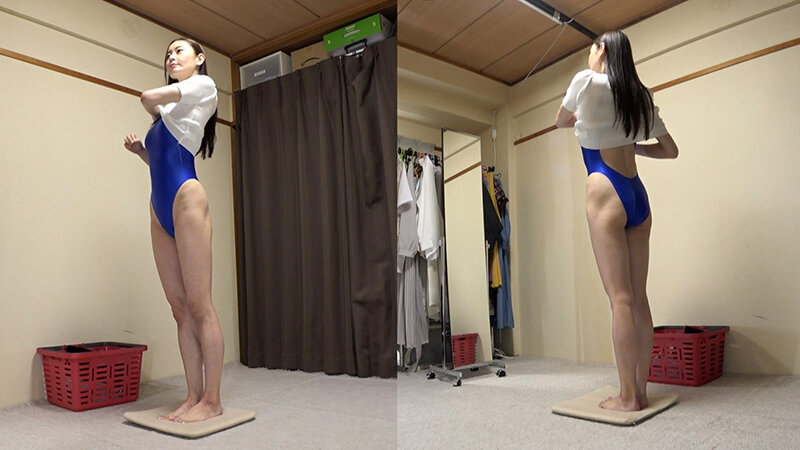 【中出し】 葵百合香 濡れてテカってピッタリ密着 神競泳水着 可愛い女...