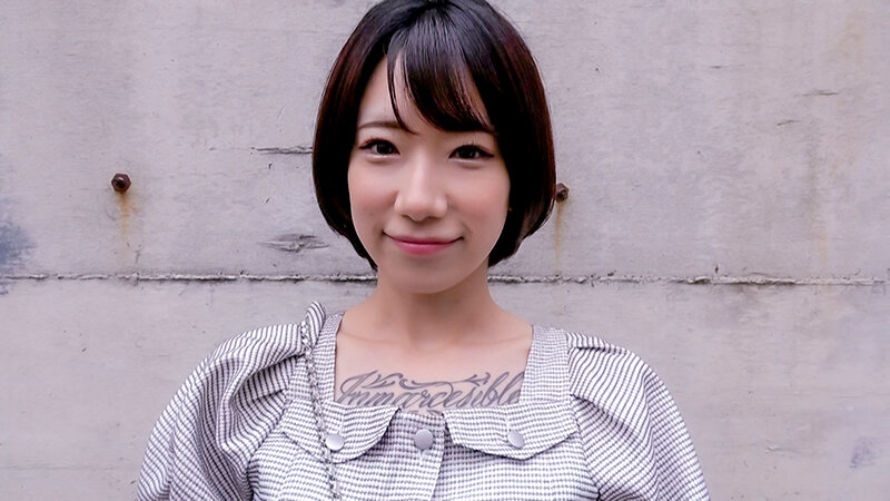 【中出し】 完全プライベート映像 黒髪ショートのガチエロタトゥー娘 柊...