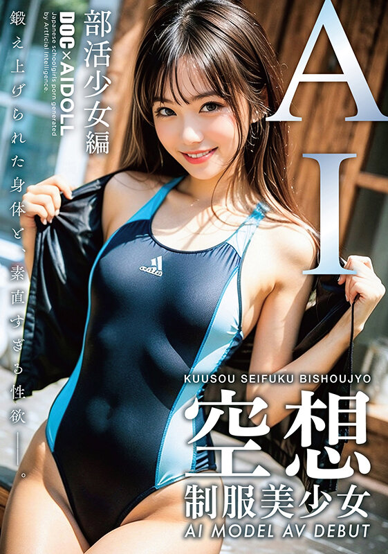 【中出し】 空想制服美少女 AI MODEL AV DEBUT 部活少...
