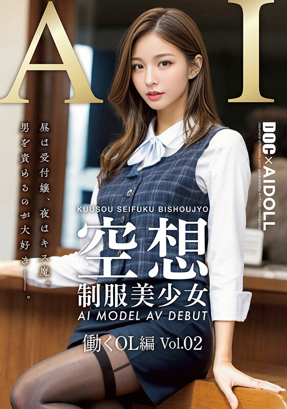 【中出し】 空想制服美少女 AI MODEL AV DEBUT 働くO...